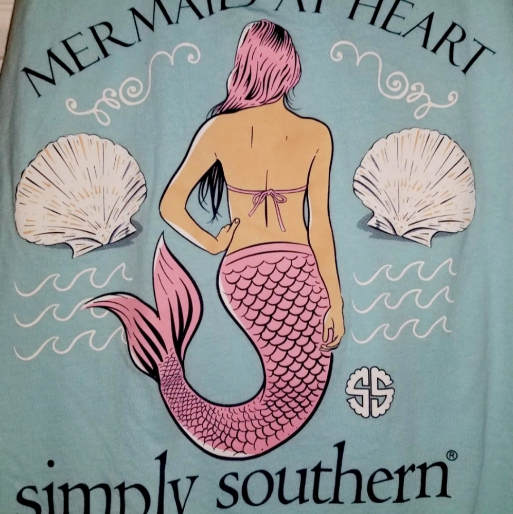 Simply Southern Mermaid Tank Top Large